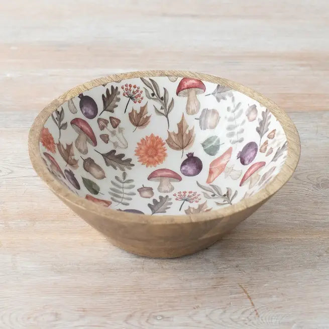 Autumnal Wooden Bowl