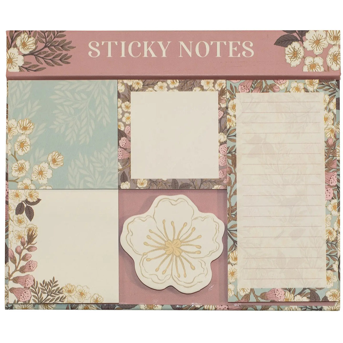 🌸 Foxglove Magnetic Sticky Note Set – Designed by Violet