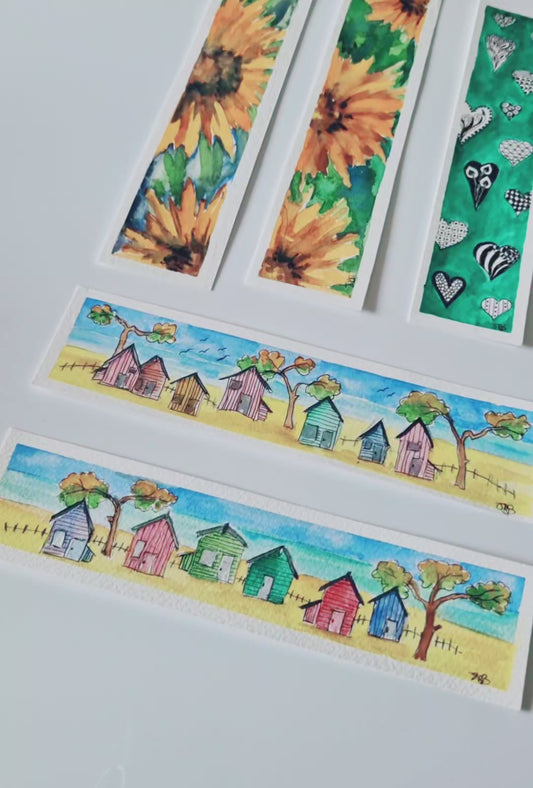 π¨ Hand-Painted Bookmarks β One-of-a-Kind Creations