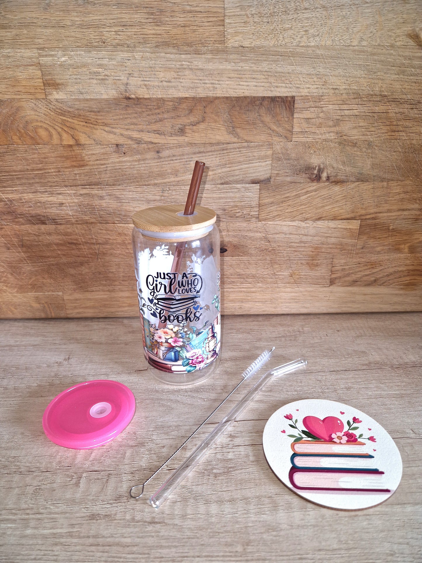 🧋The Ultimate Bookish Glass Cup Set