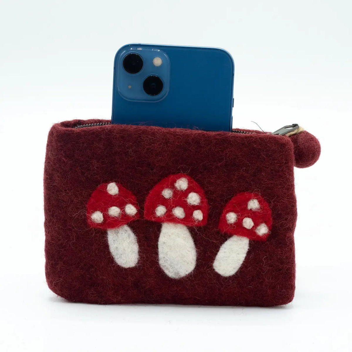 Wild Mushroom Felt Zipper Pouch 🍄🌿
