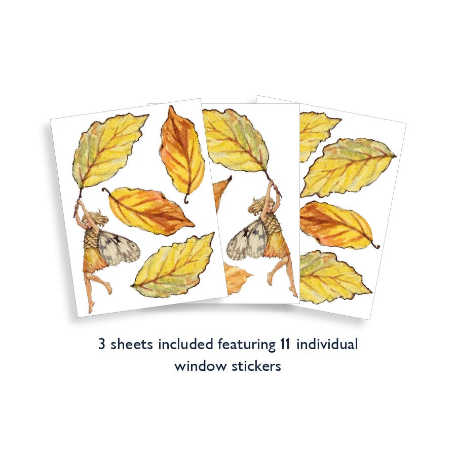 🍂 Flower Fairies Autumn Window Sticker Pack