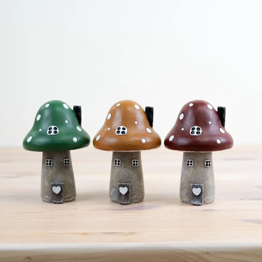 🍄🏡 Whimsical Mushroom House Ornaments