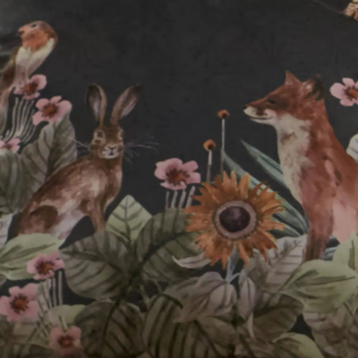 Foxdale Velvet Cushion – Natural 🦊🌿