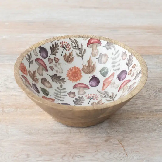 Autumnal Wooden Bowl