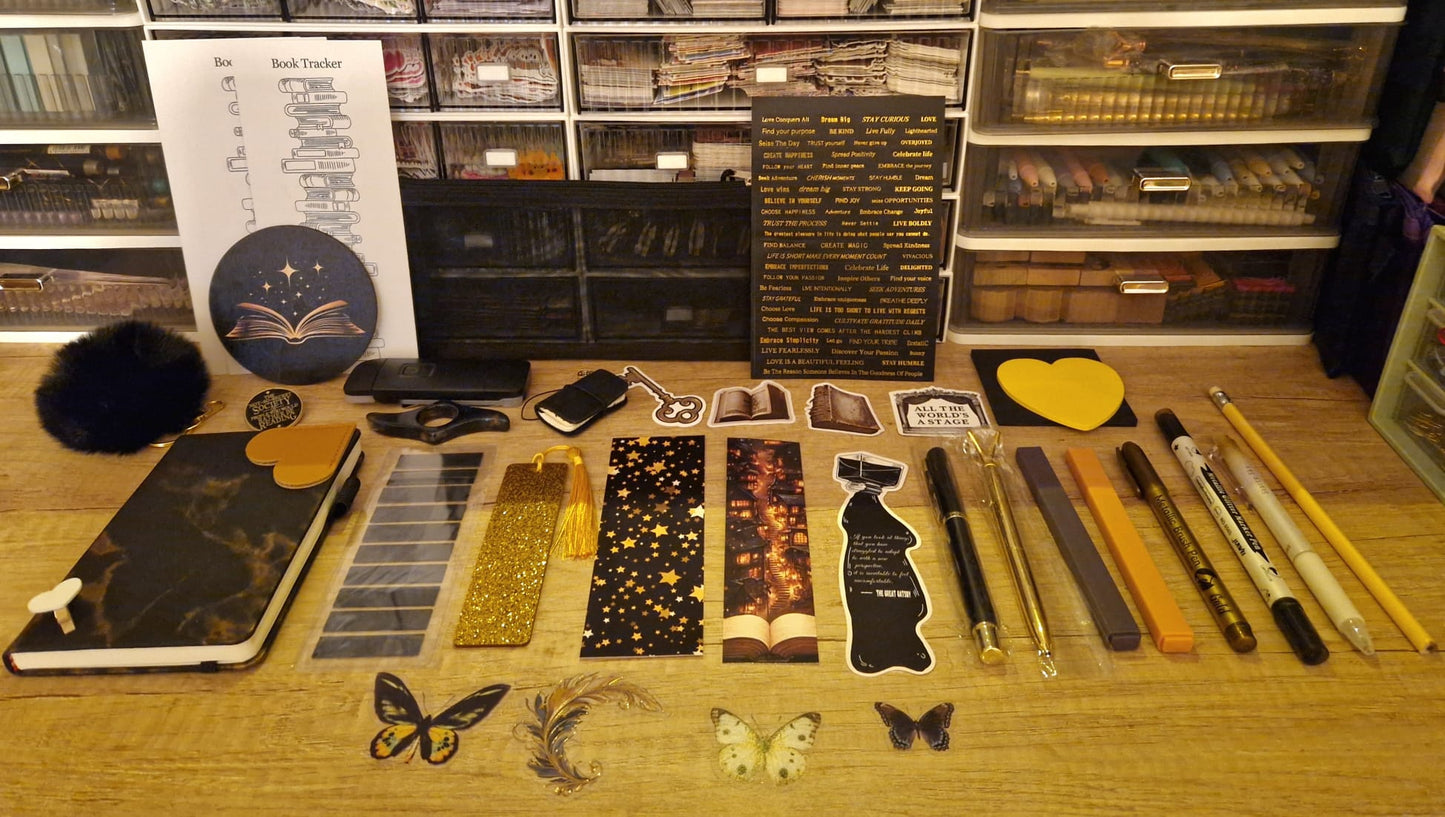 🖤💛Black and Gold Bookish Bundle