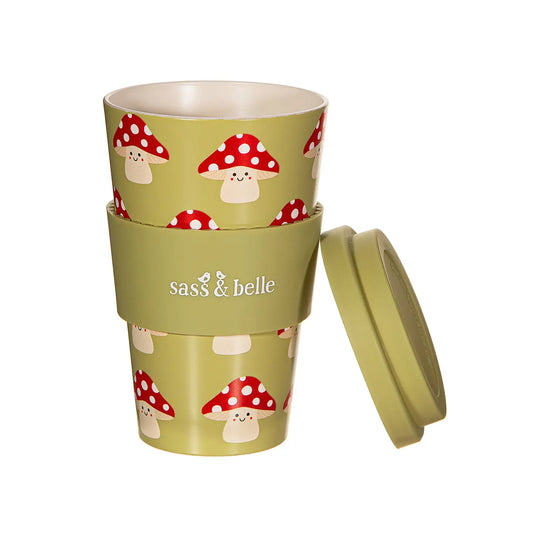 Mushroom Print Travel Mug