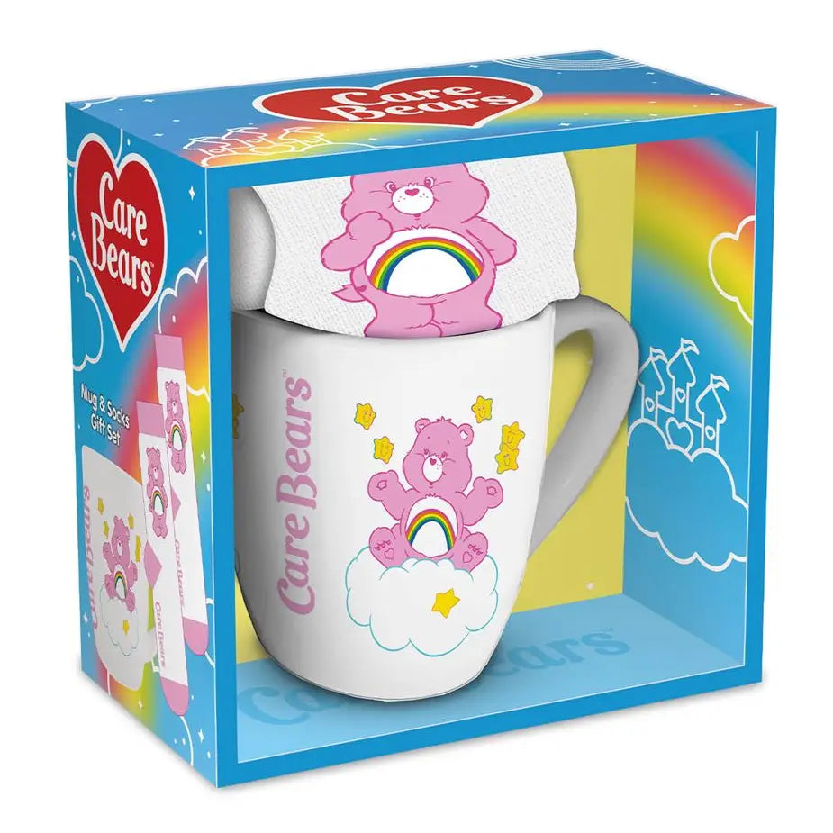 💗 Care Bears Cheer Bear Mug &amp; Sock Gift Set