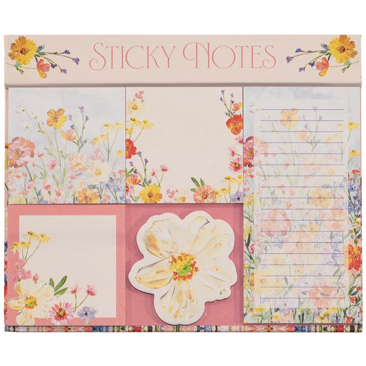 🌺 Saffron Magnetic Sticky Note Set – Designed by Violet