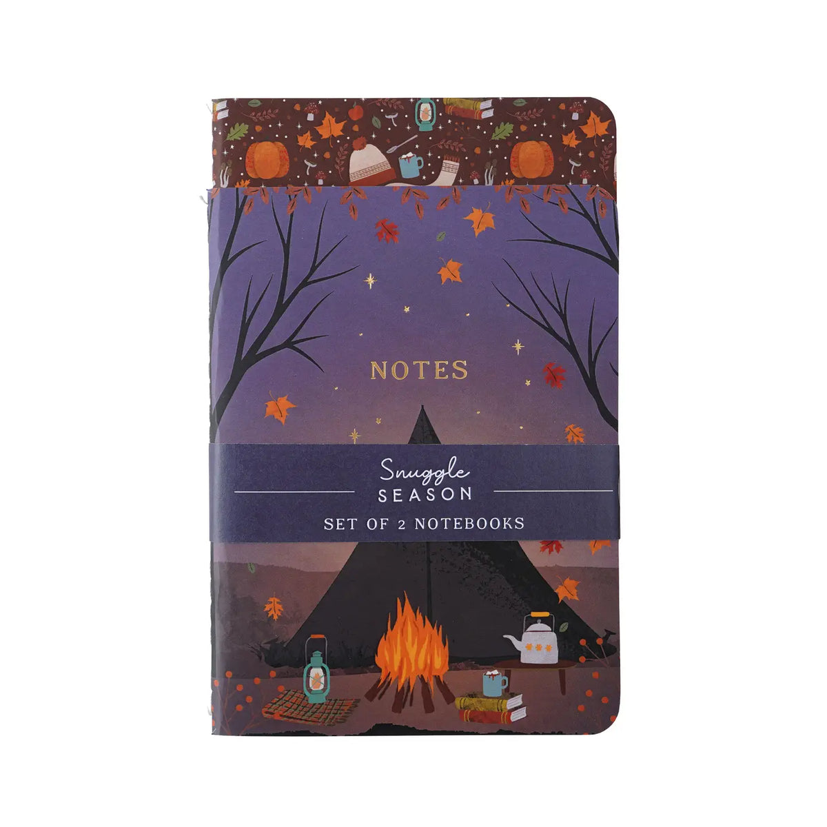 Snuggle Season ‘Winter Nights’ Set of 2 A6 Notebooks 🍂🔥✨