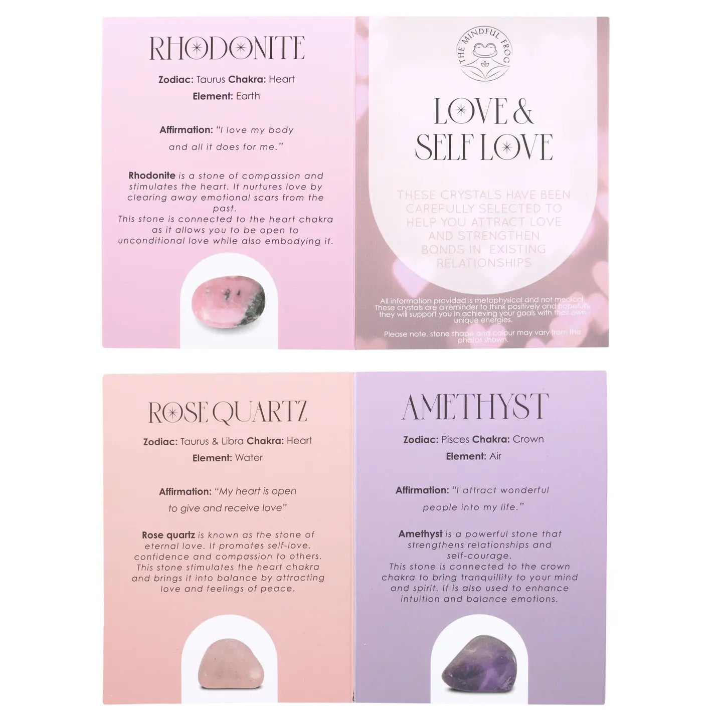 Love & Self Healing Crystal Set