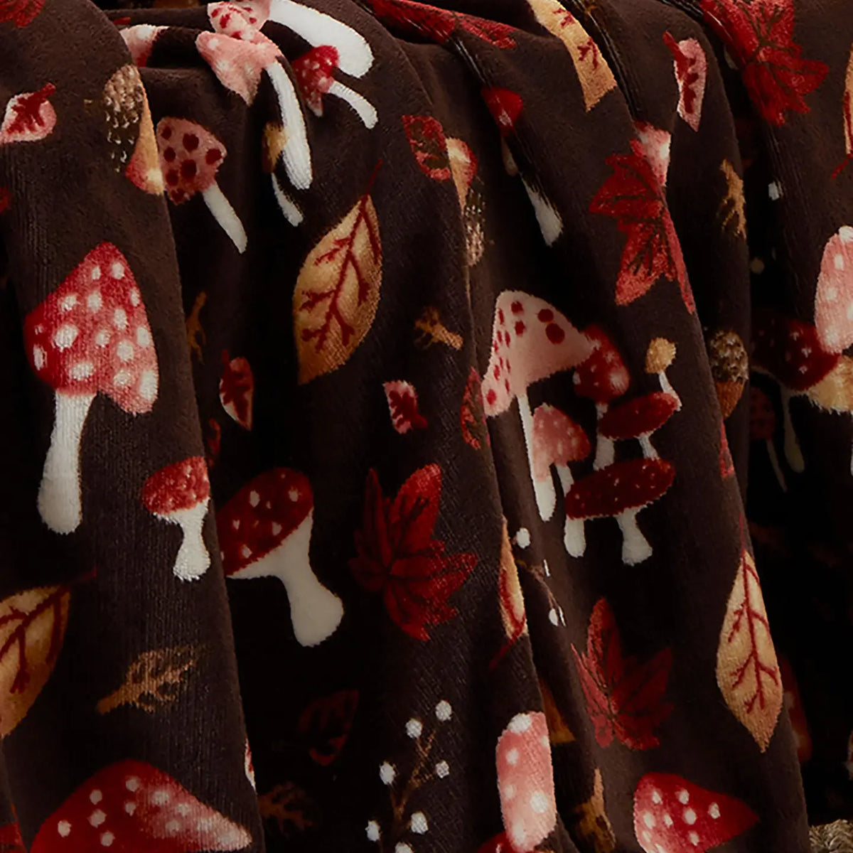 Woodland Dreams Fleece Throw 🍂🦊🌿