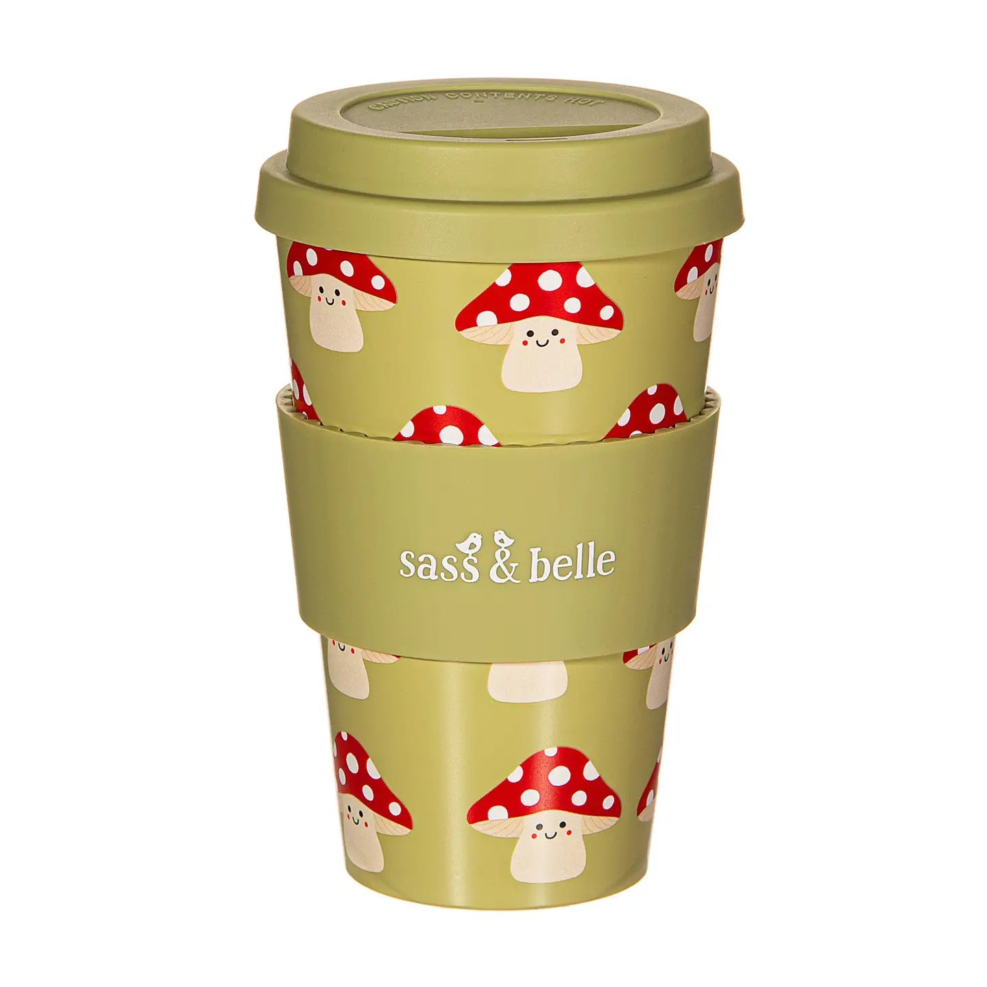 Mushroom Print Travel Mug