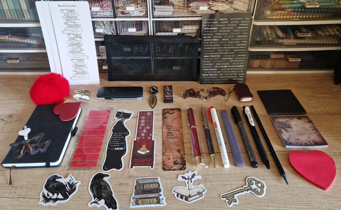 🖤 Red & Black Gothic Bookish Bundle ❤️