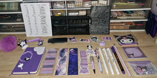 💜📚 Kuromi Inspired Bookish Bundle 🖤✨