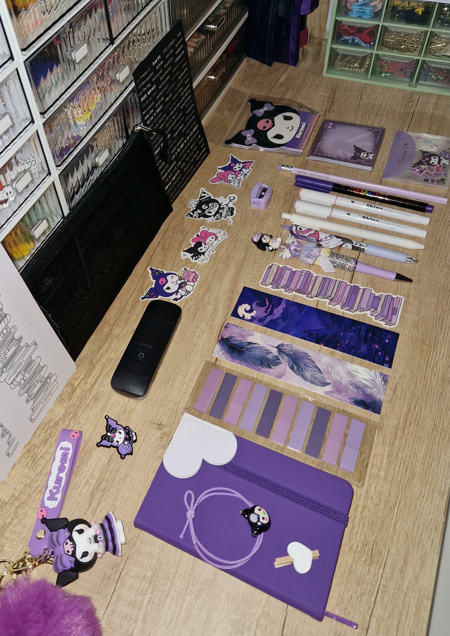 💜📚 Kuromi Inspired Bookish Bundle 🖤✨